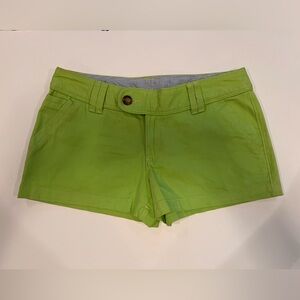 Red Camel Classic Chino Short, Lime Green (Muted Not Neon) Color, size 7, EUC